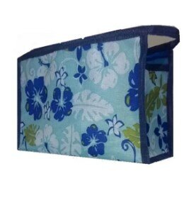 COSMATIC POUCH (WASHABLE) -blue