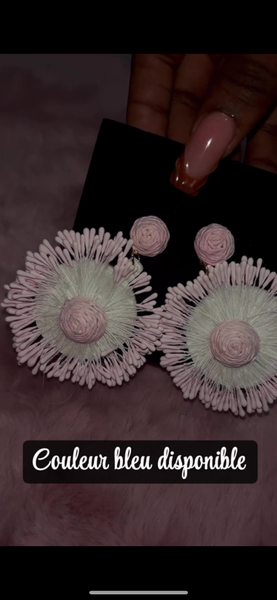 Boucles d'oreilles florales élégantes