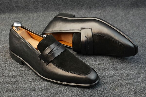 Mocassins en cuir élégants homme