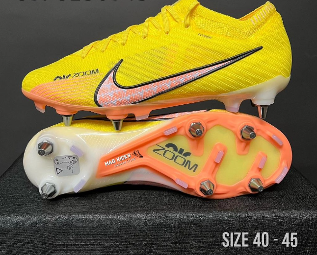 Nike Air Zoom yellow football boots