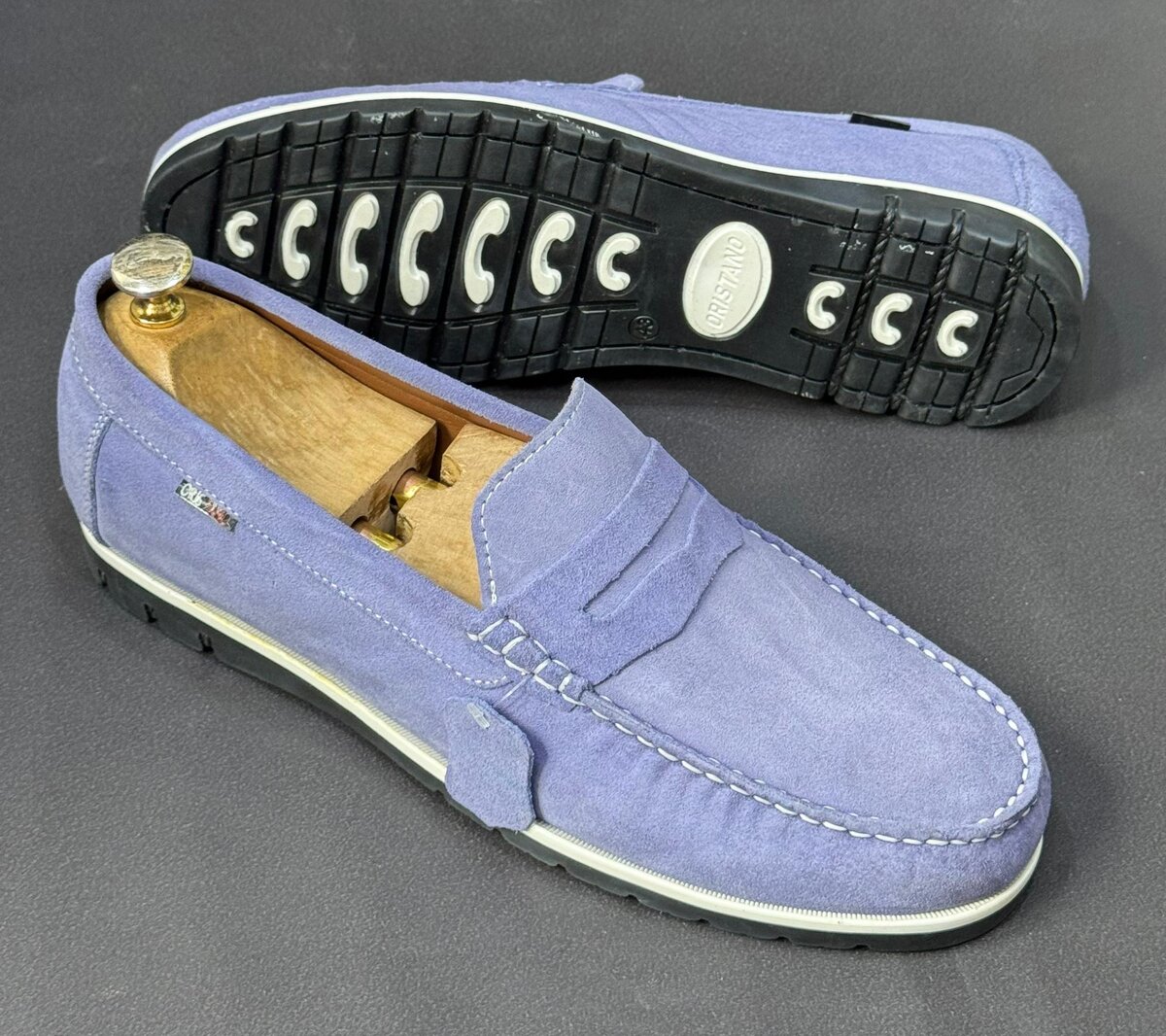 Mocassins Bleus Confortables Homme