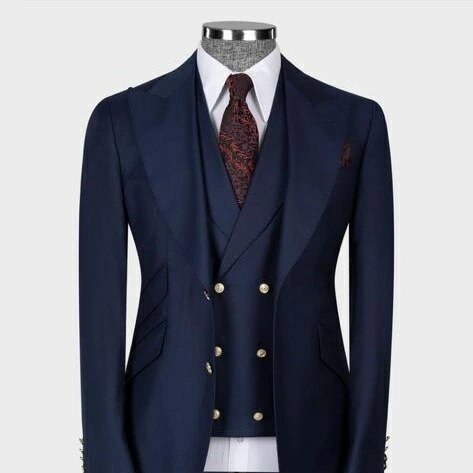 Men's suit dark  blue