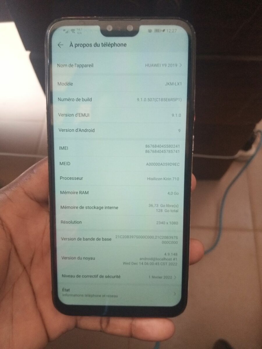 Huawei y 9