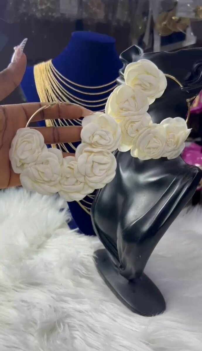 Boucles d'oreilles florales élégantes