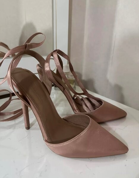 Туфли атласные ZARA