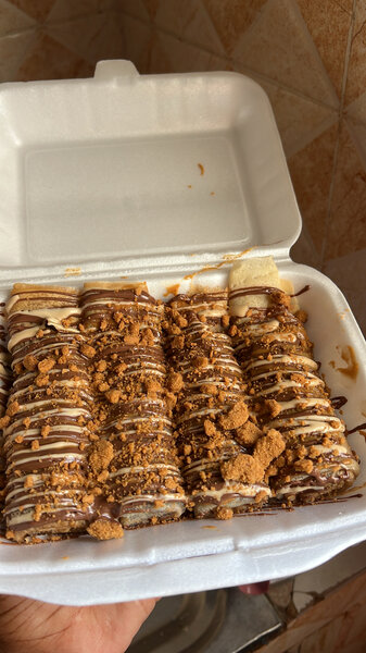 Crepes au double chocolat