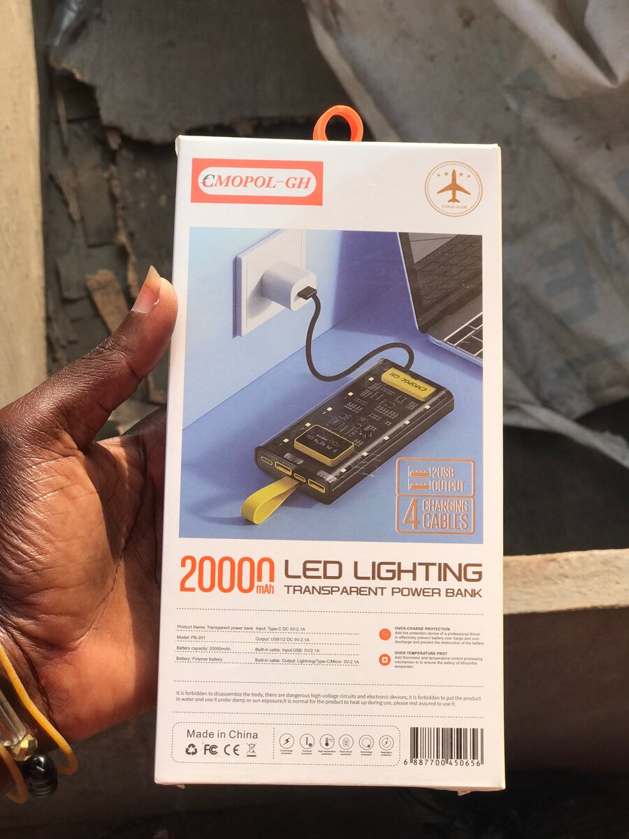 Transparent Power bank