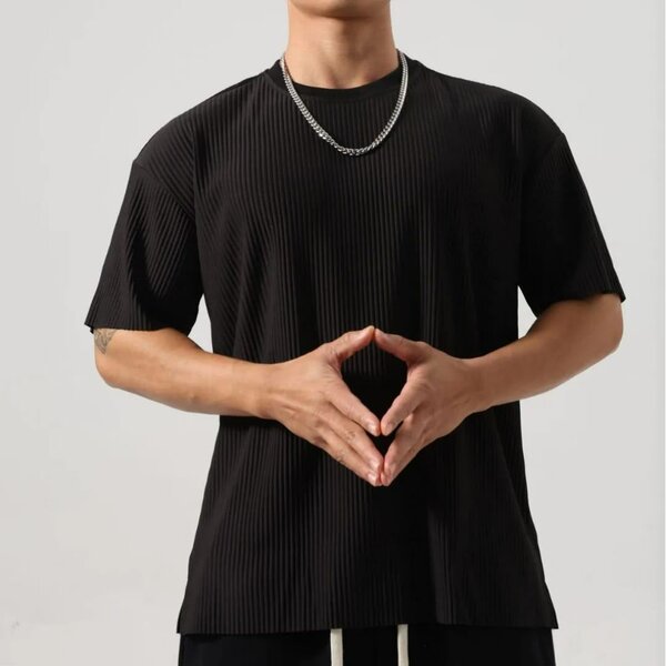 T-shirts en maille plissée