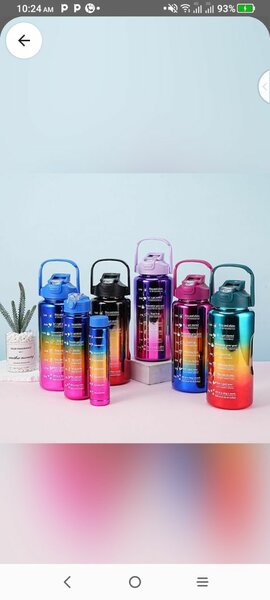 Coloured 3in1 water bottle