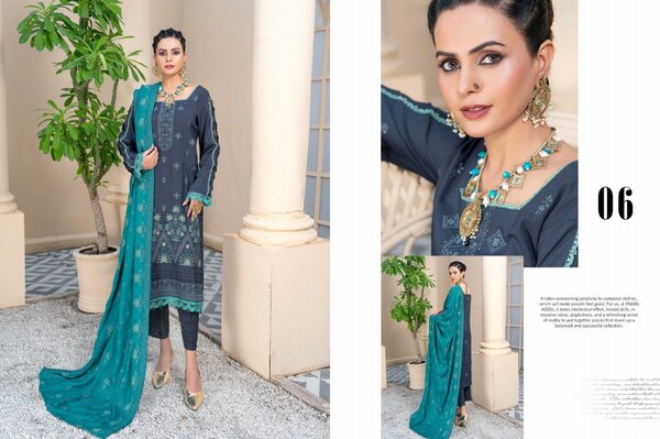 Dhanak embroidered