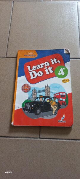 Manuels scolaires 4e Français et Anglais