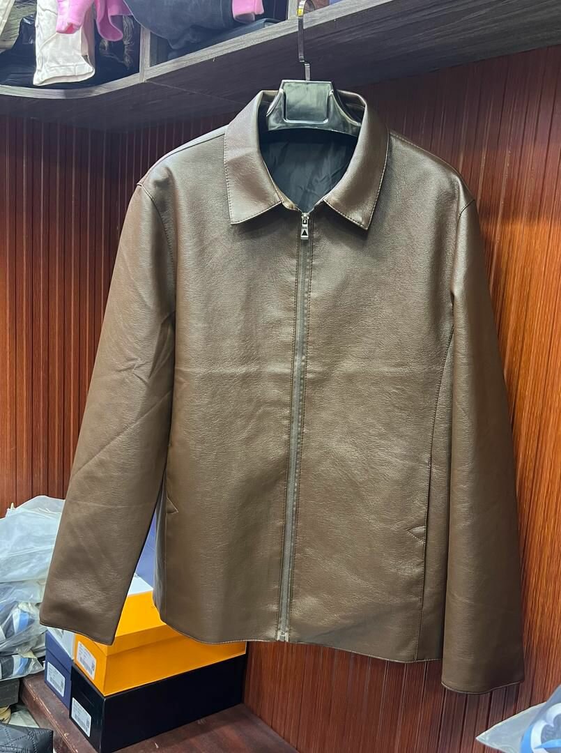 Veste en simili cuir homme chic