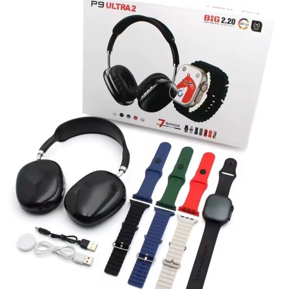 Casque P9 Ultra 2 avec Montre