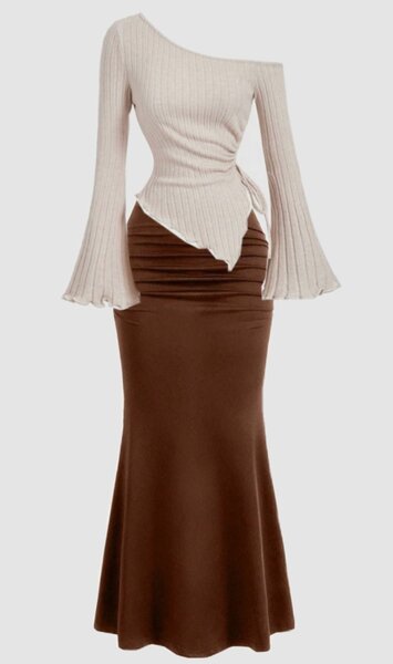 Top asymétrique &jupe