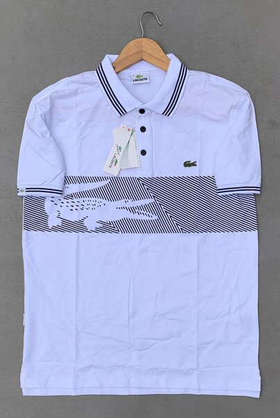 Polo Lacoste Blanc Homme