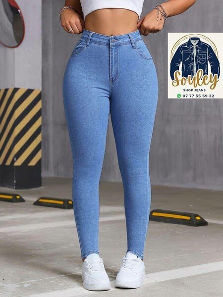Jeans skinny taille haute