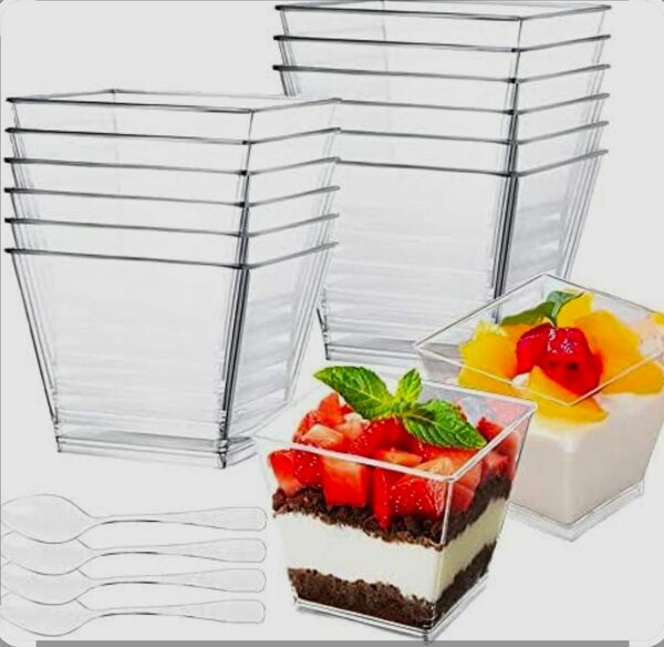 Verrines en plastique