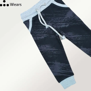 Wears Clothing French Terry Trousers For Kids - Blue Color