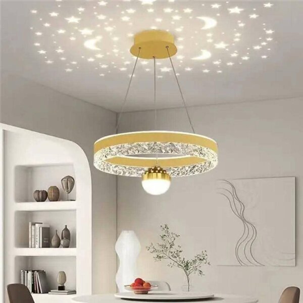 Suspension LED projecteur étoiles