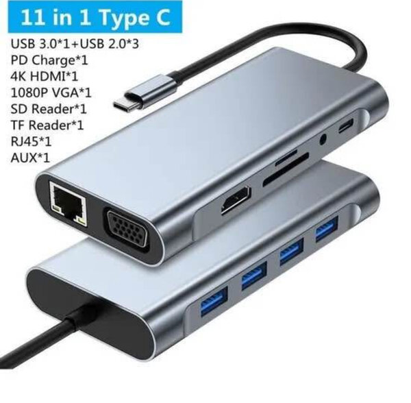 Hub USB-C 11-en-1 Multifonction