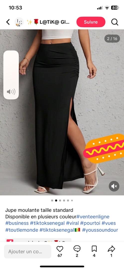 Jupe Longue Moulante Élégante