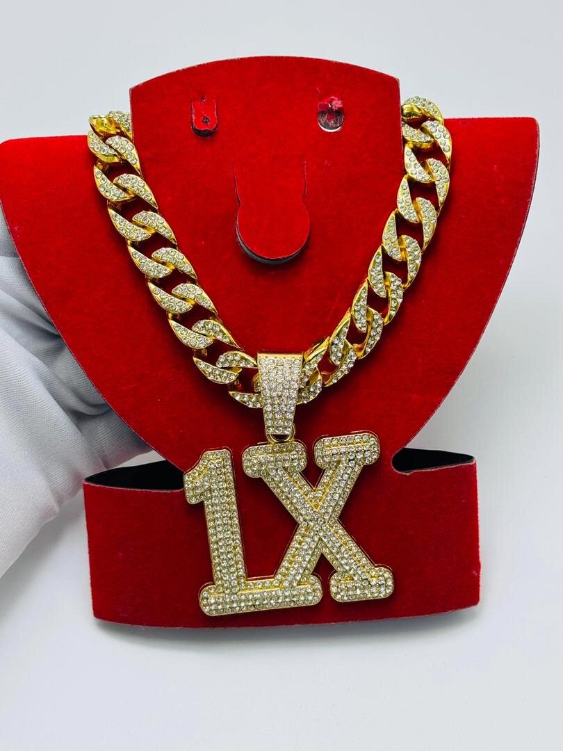 Collier pendentif "1X" brillant