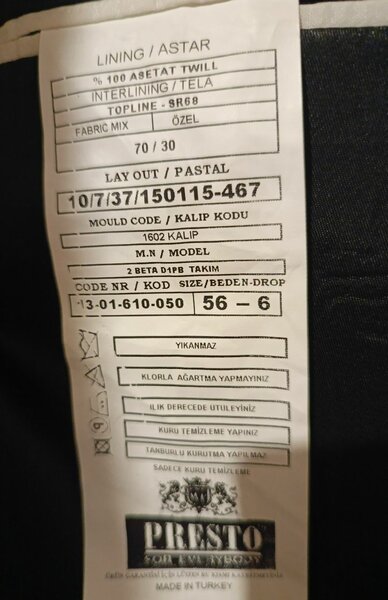 Ankara Turkish Executive Two Piece Suit