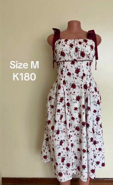 Light dress, rose print