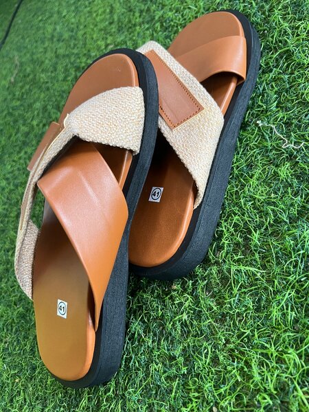 Sandales décontractées en cuir