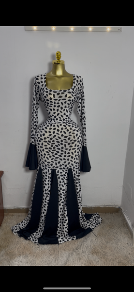 Robe élégante à motif léopard