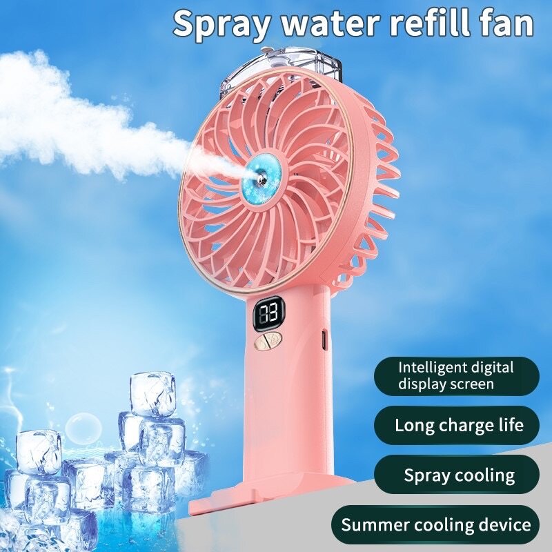 Hand spray cooling fan