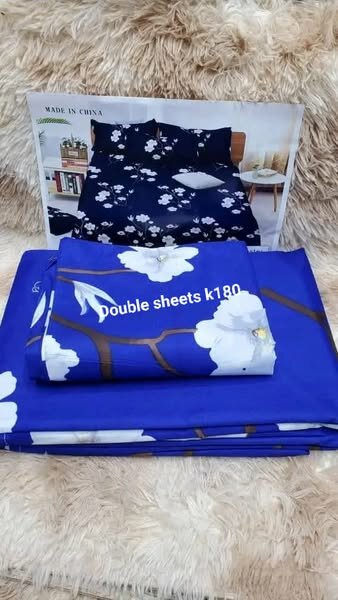 Bedsheets with print 100% cotton Double size 4pieces