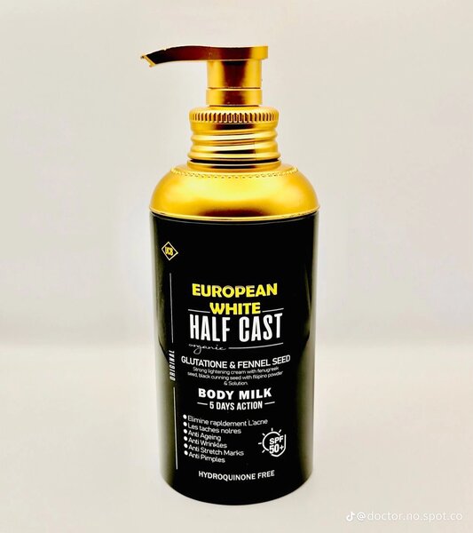 European white body lotion