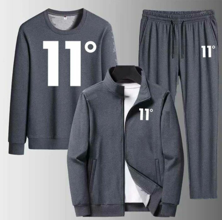 A&S Foulk Jacket Style 3-Pcs Tracksuit