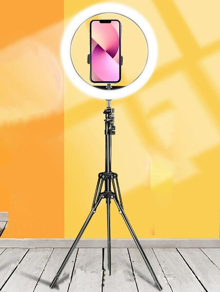 Anneau lumineux LED avec trépied