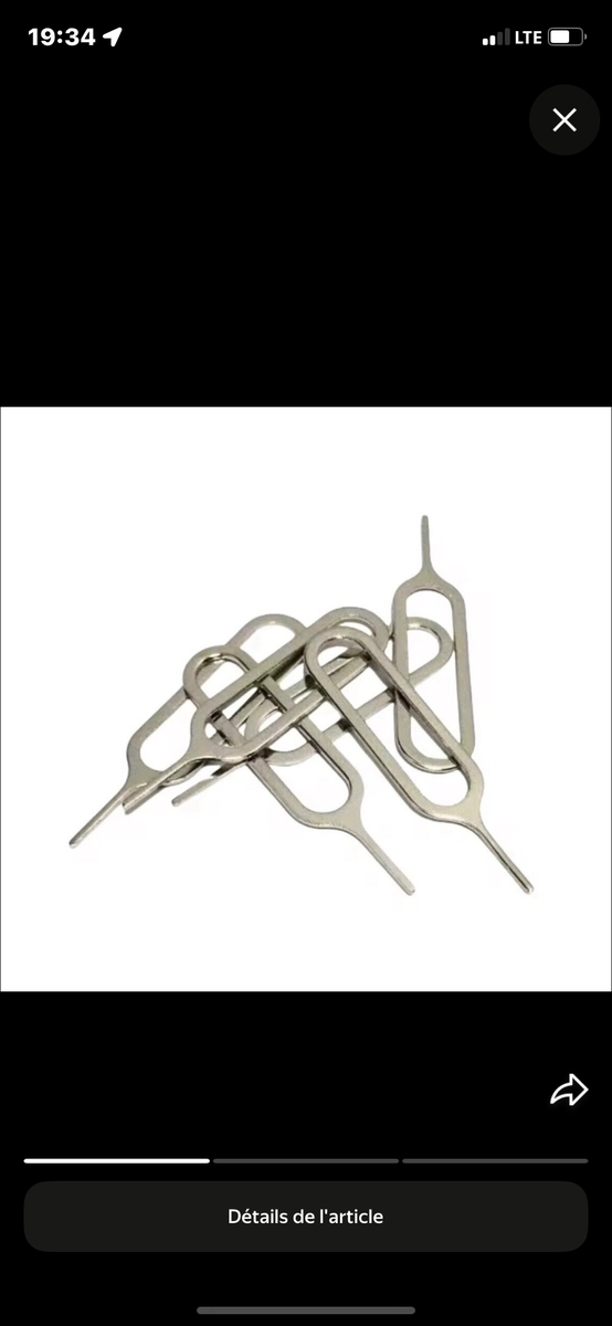 Outils éjection SIM 10 pièces