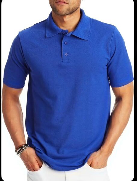 Polo homme bleu élégant