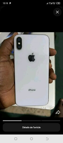 iPhone X 256 Go Argent Débloqué