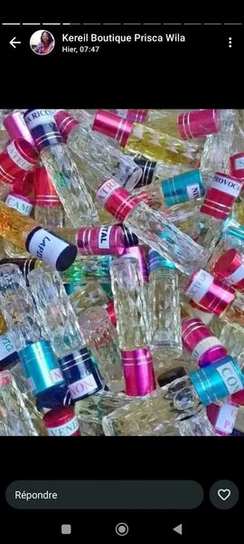 Parfums en flacons élégants