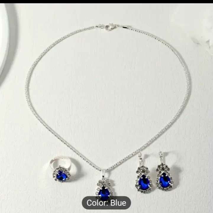 1 necklace+1ring+earrings