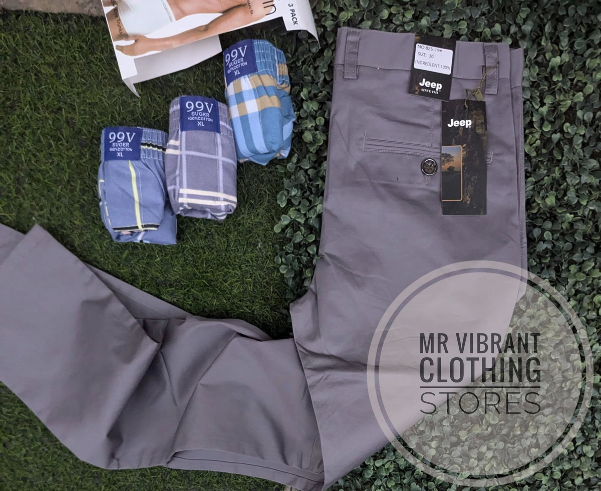 Combo of a Trousers and a  set of 3 boxers