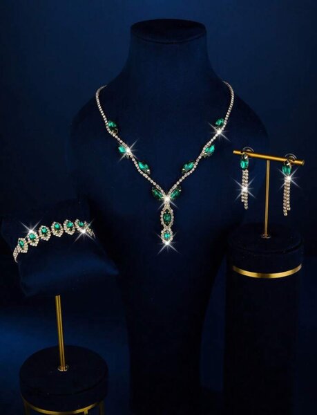 Women's 3-piece Rhinestone Jewelry Set