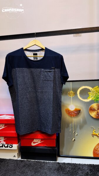 T-shirt bleu marine homme