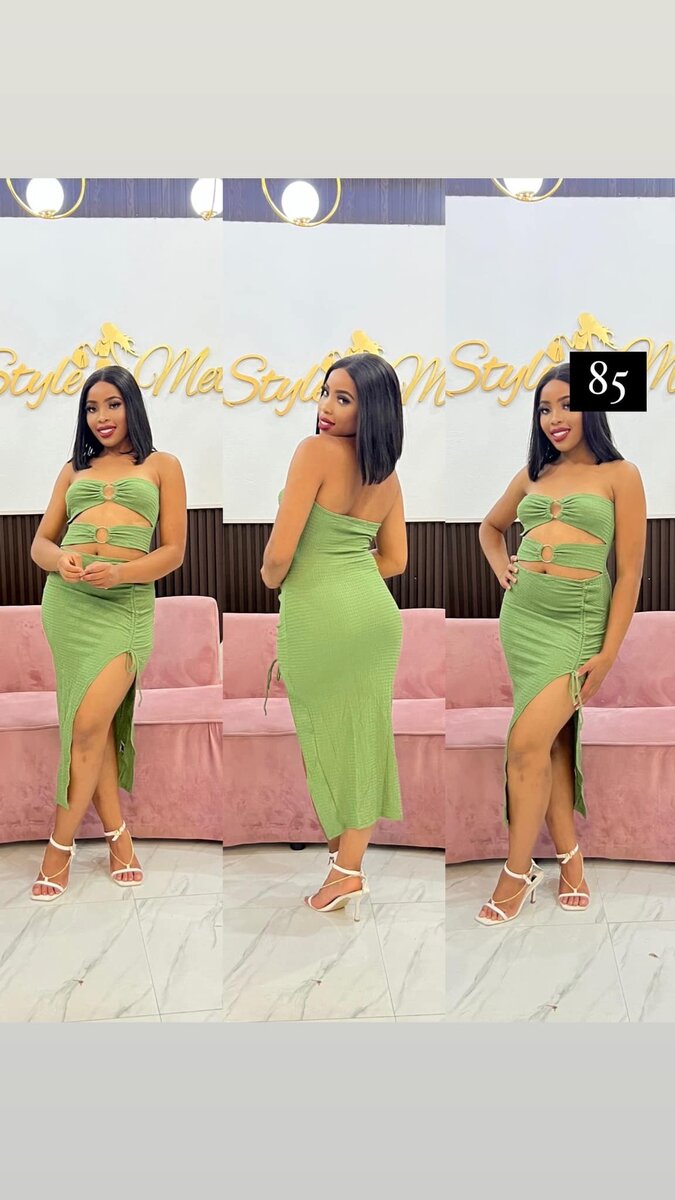 Green Fitted Off-the-shoulder Dress