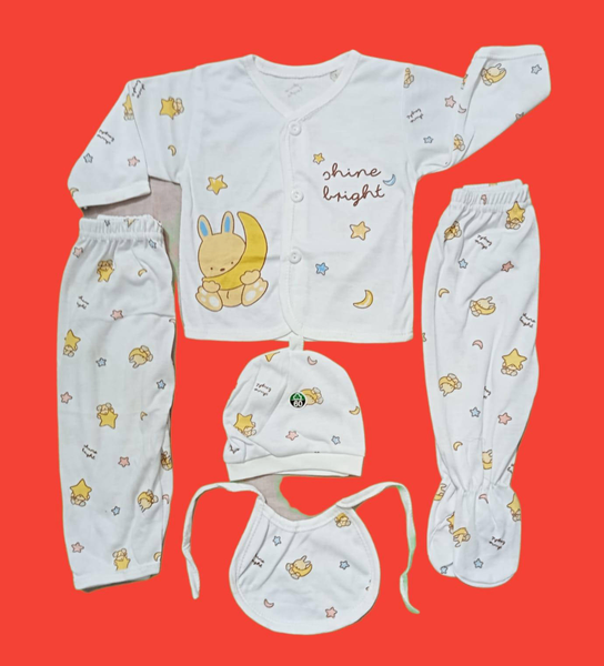 New Born baby unisex 5 pcs Set Full Sleeves importad