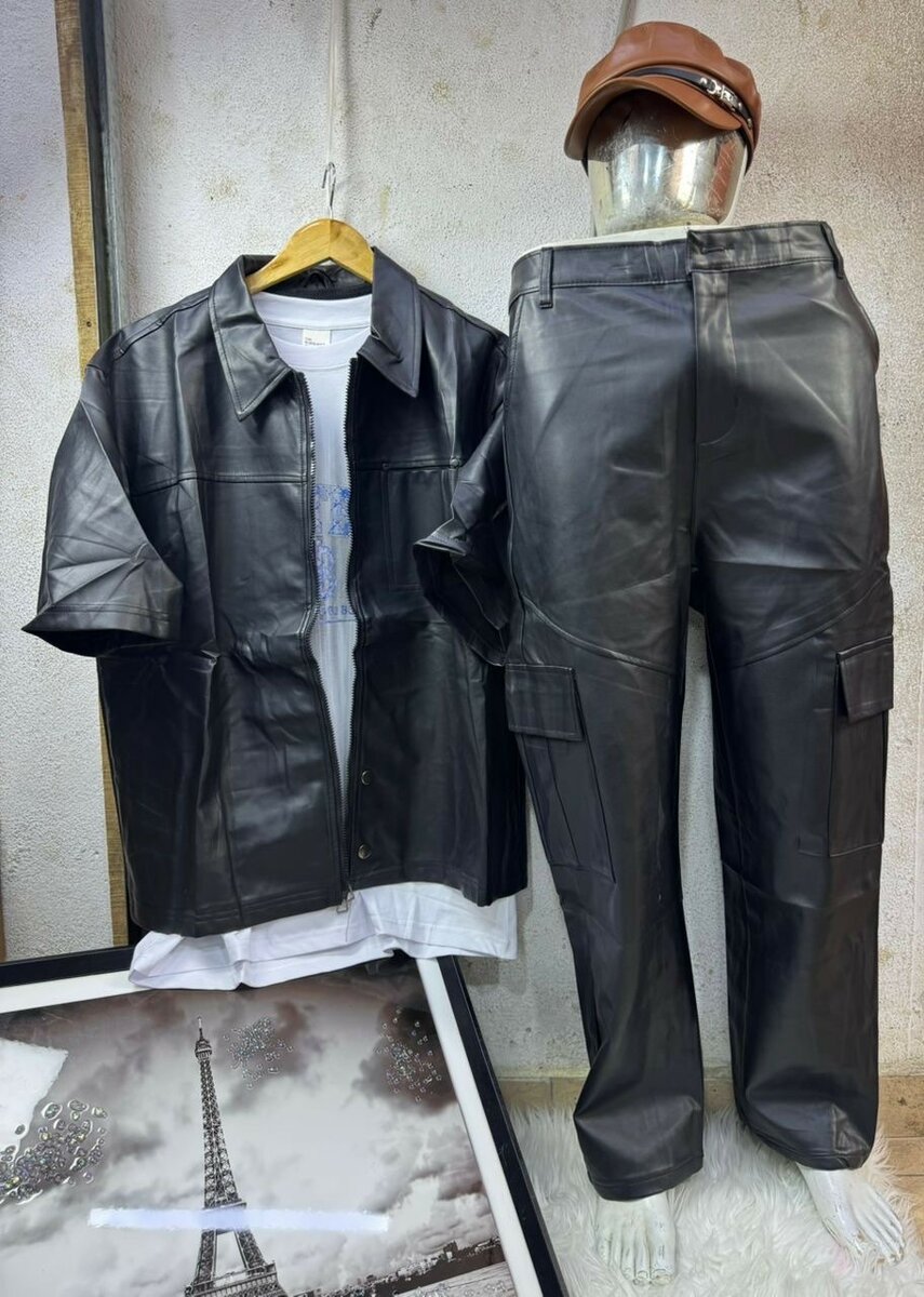 Ensemble en similicuir tendance