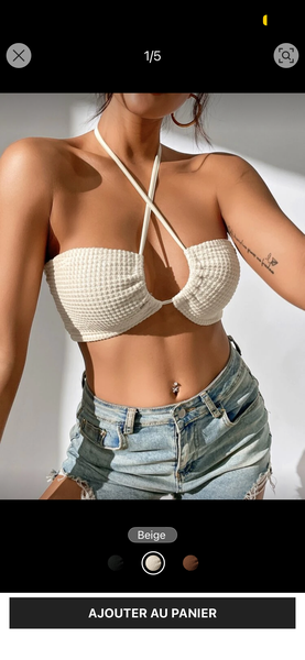 Top d'été crochet femme