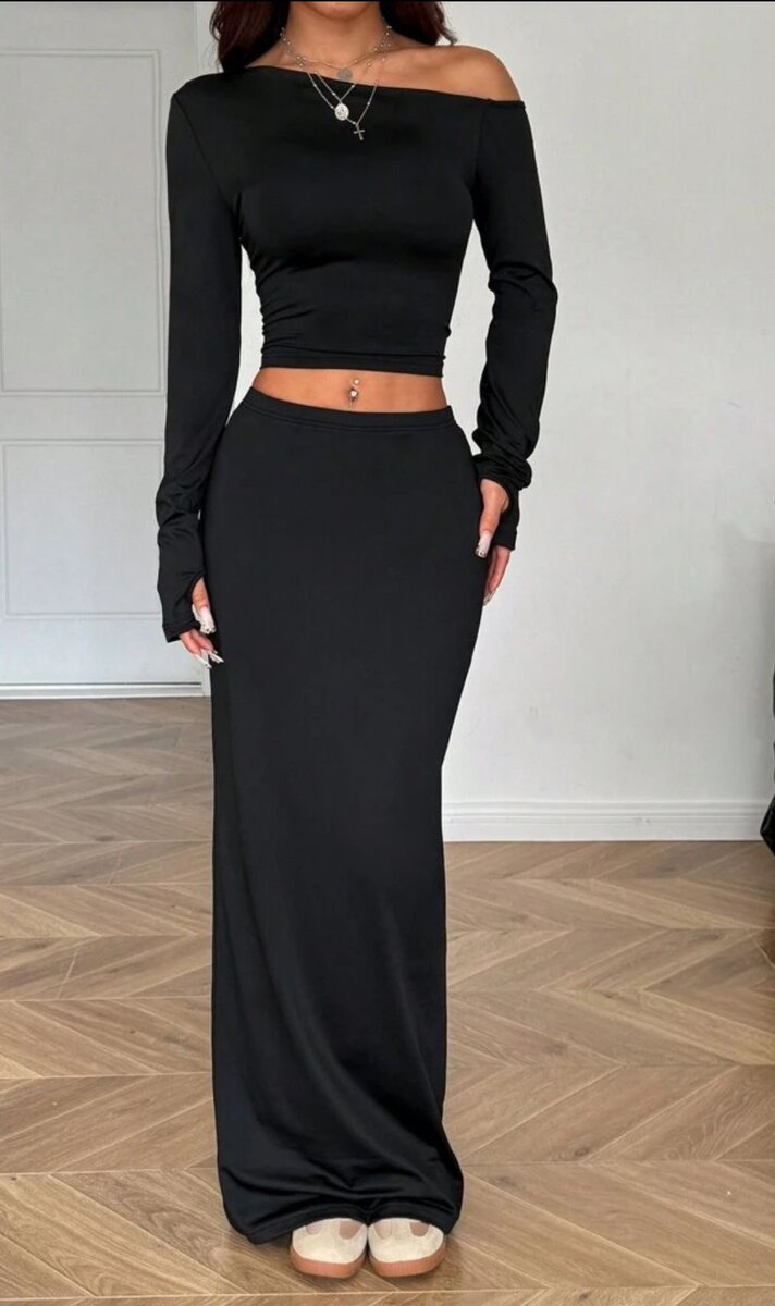 Ensemble Top et Jupe Élégant