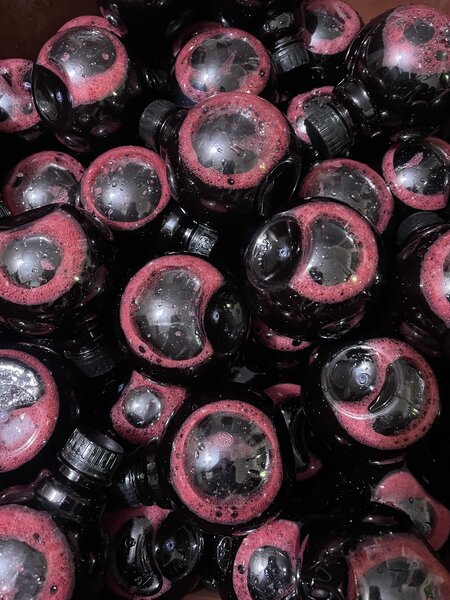 Bouteilles de jus naturel