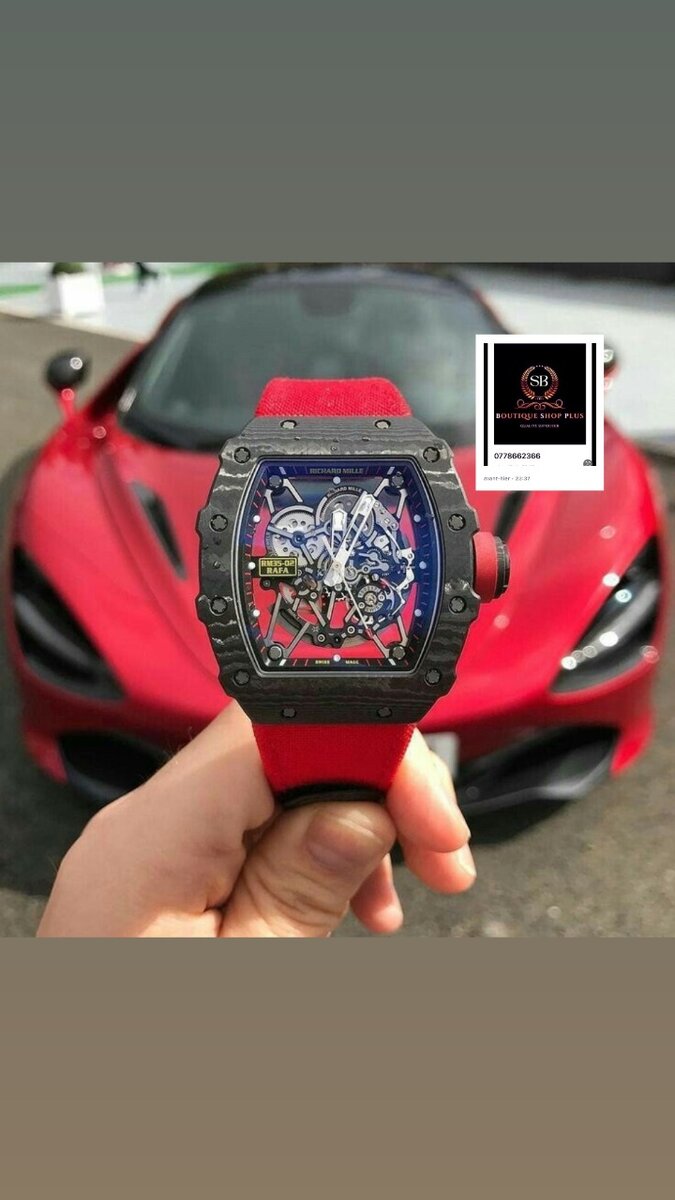 Montre Richard mille authentique avec sa boîte